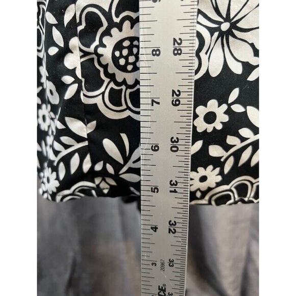 Jodi Kristopher Dress Womens Size 7 Mini Sleeveless Black and White Floral - Picture 6 of 7